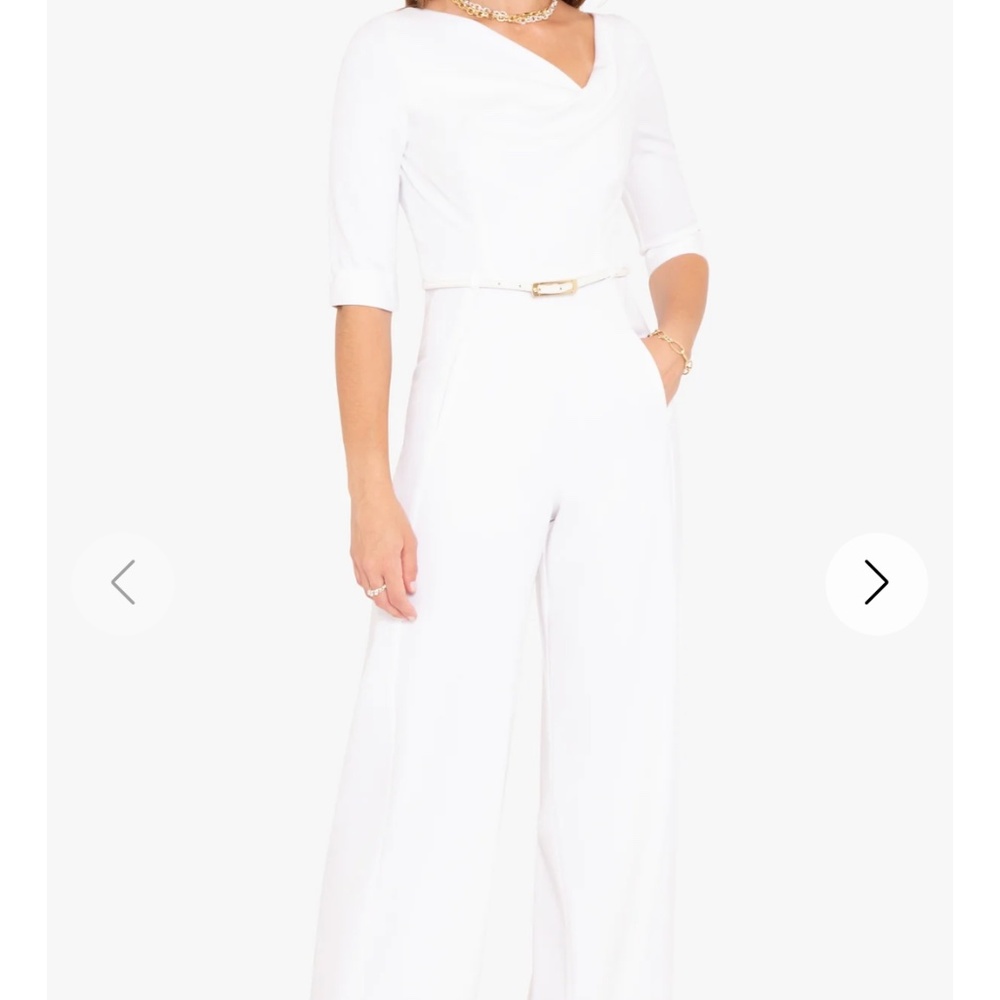 Black halo 3/4 sleeve Jackie jumpsuit new with tags, size 2